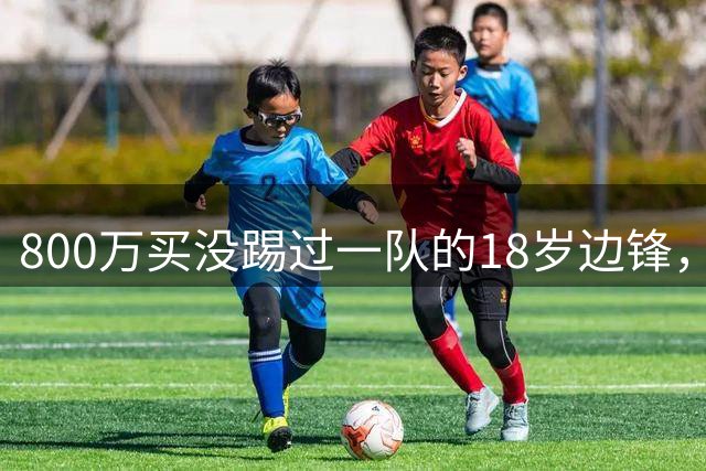 800万买没踢过一队的18岁边锋，曼联这笔账怎么算的？